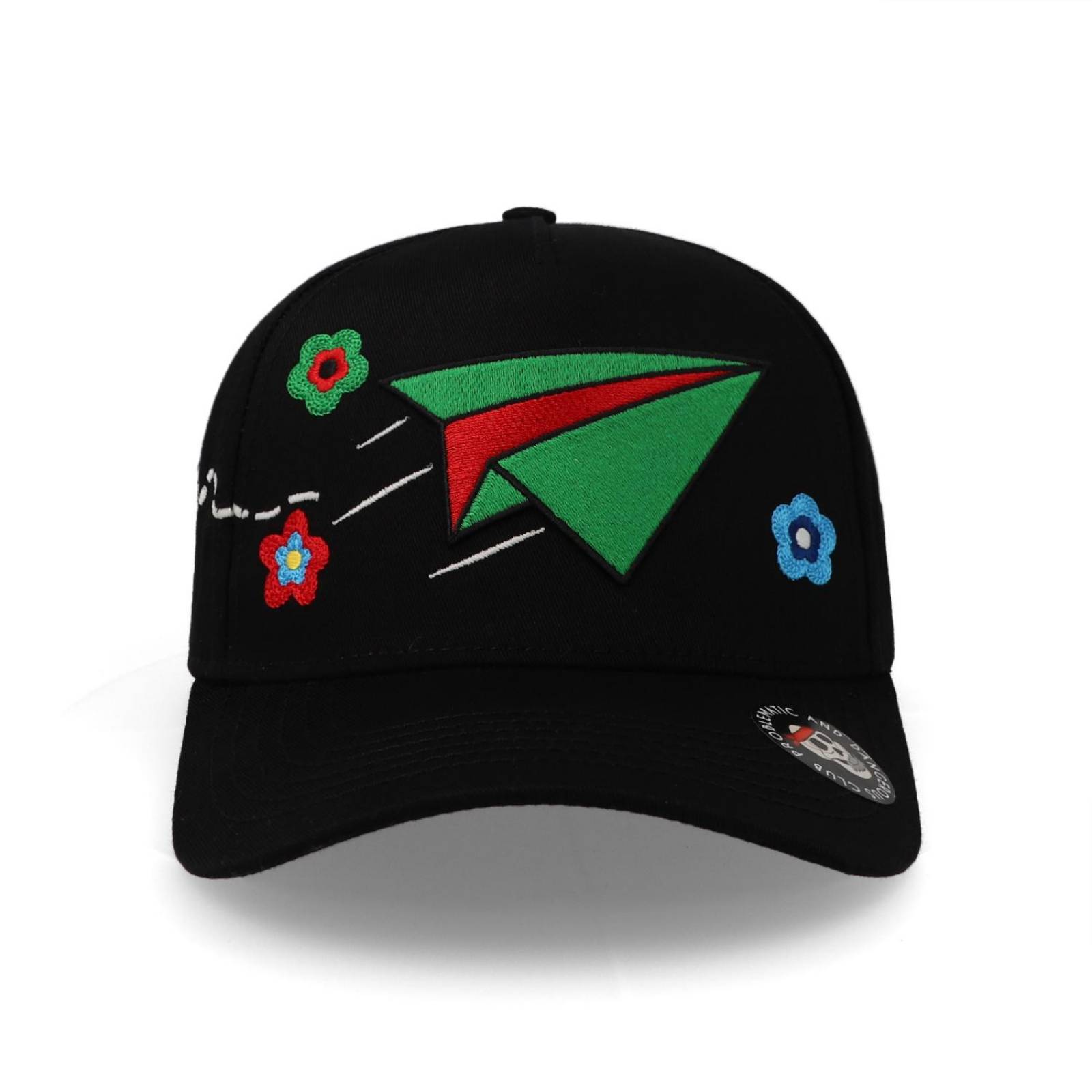 Gorra Problematic Chiquete Paperplane Snapback Curve Psn Negro Unitalla