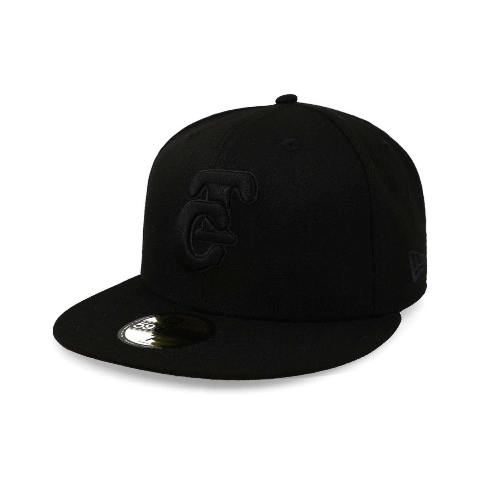 Gorra New Era 59 Fifty LMB Tomateros de Culiacan Negro Cerrada 
