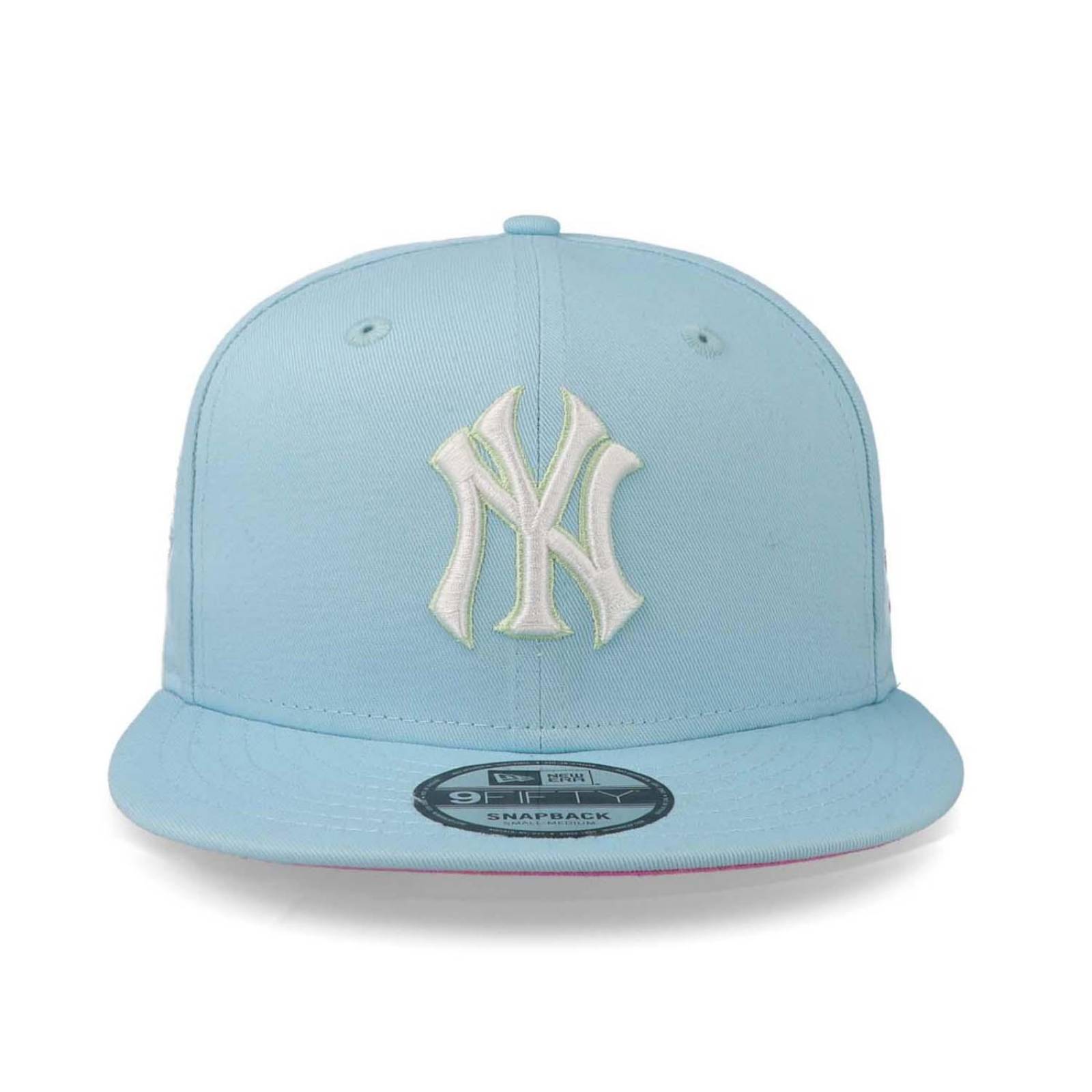 Gorra New Era 9 Fifty MLB Pastel Patch Yankees Azul Cielo Unitalla