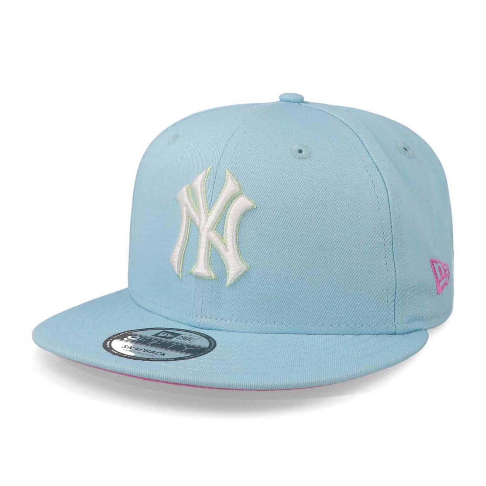 Gorra New Era 9 Fifty MLB Pastel Patch Yankees Azul Cielo Unitalla