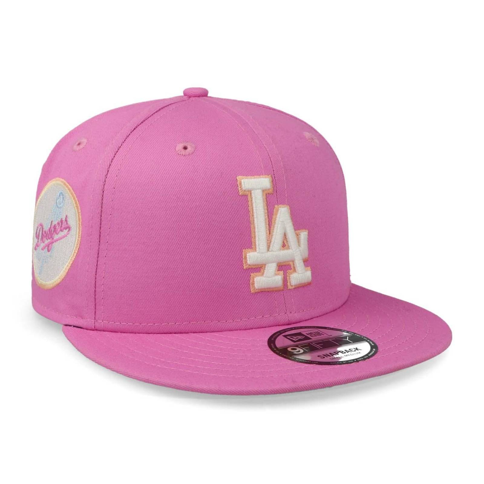 Gorra New Era 9 Fifty MLB Pastel Patch Dodgers Rosa Unitalla 
