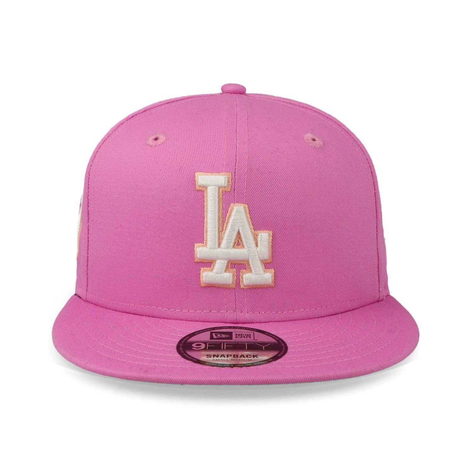Gorra New Era 9 Fifty MLB Pastel Patch Dodgers Rosa Unitalla 
