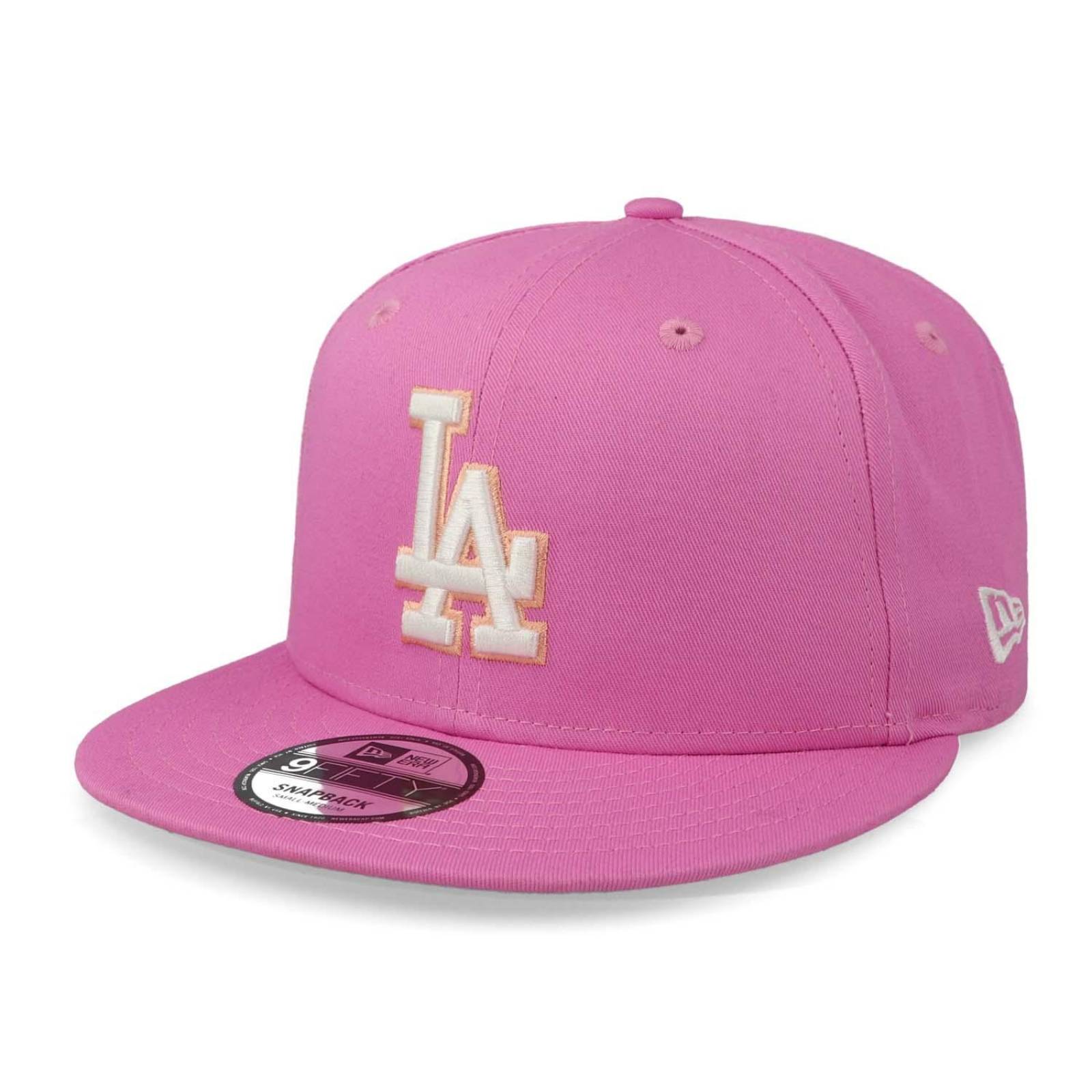 Gorra New Era 9 Fifty MLB Pastel Patch Dodgers Rosa Unitalla 