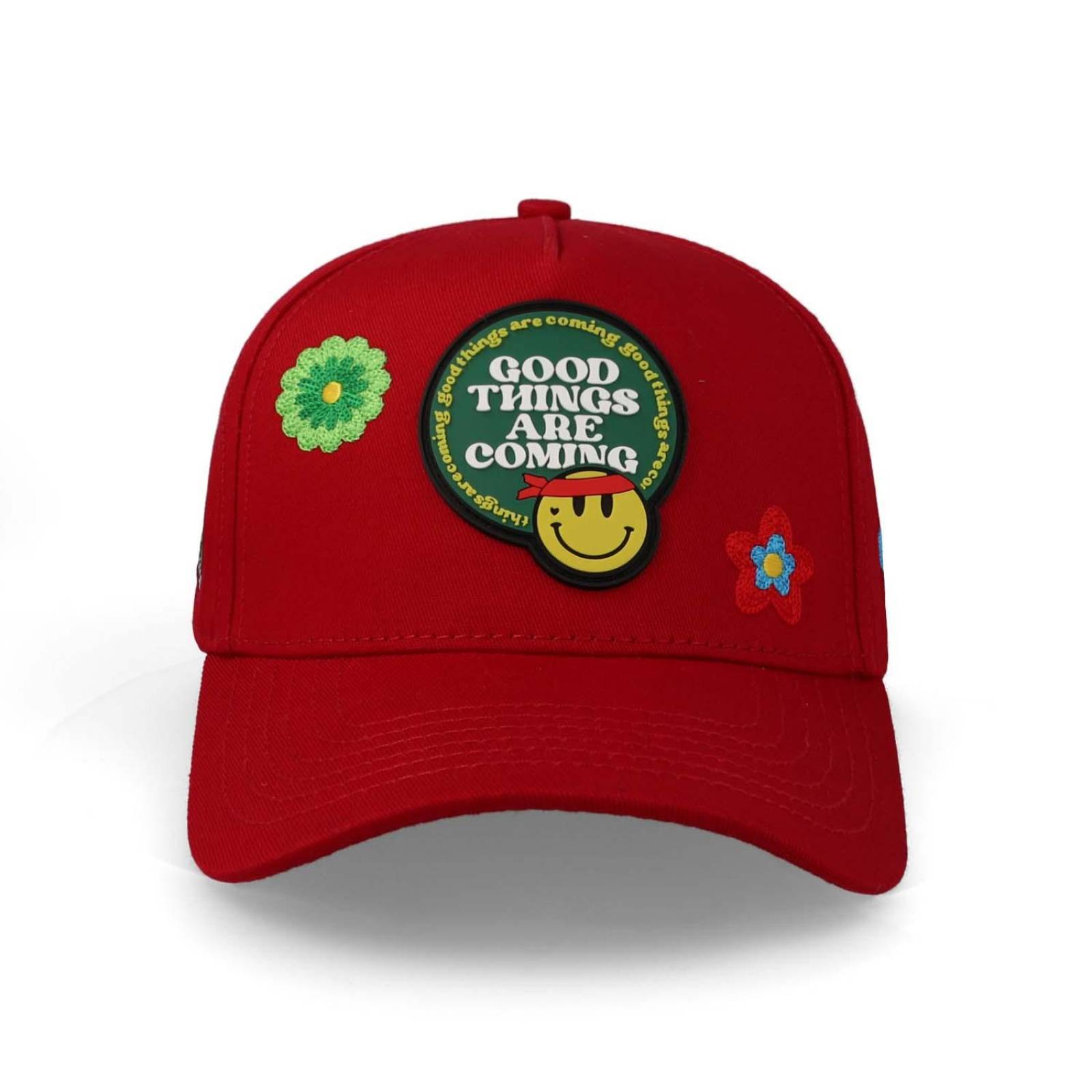 Gorra Problematic Chiquete Good Things Curve Rojo Unitalla 