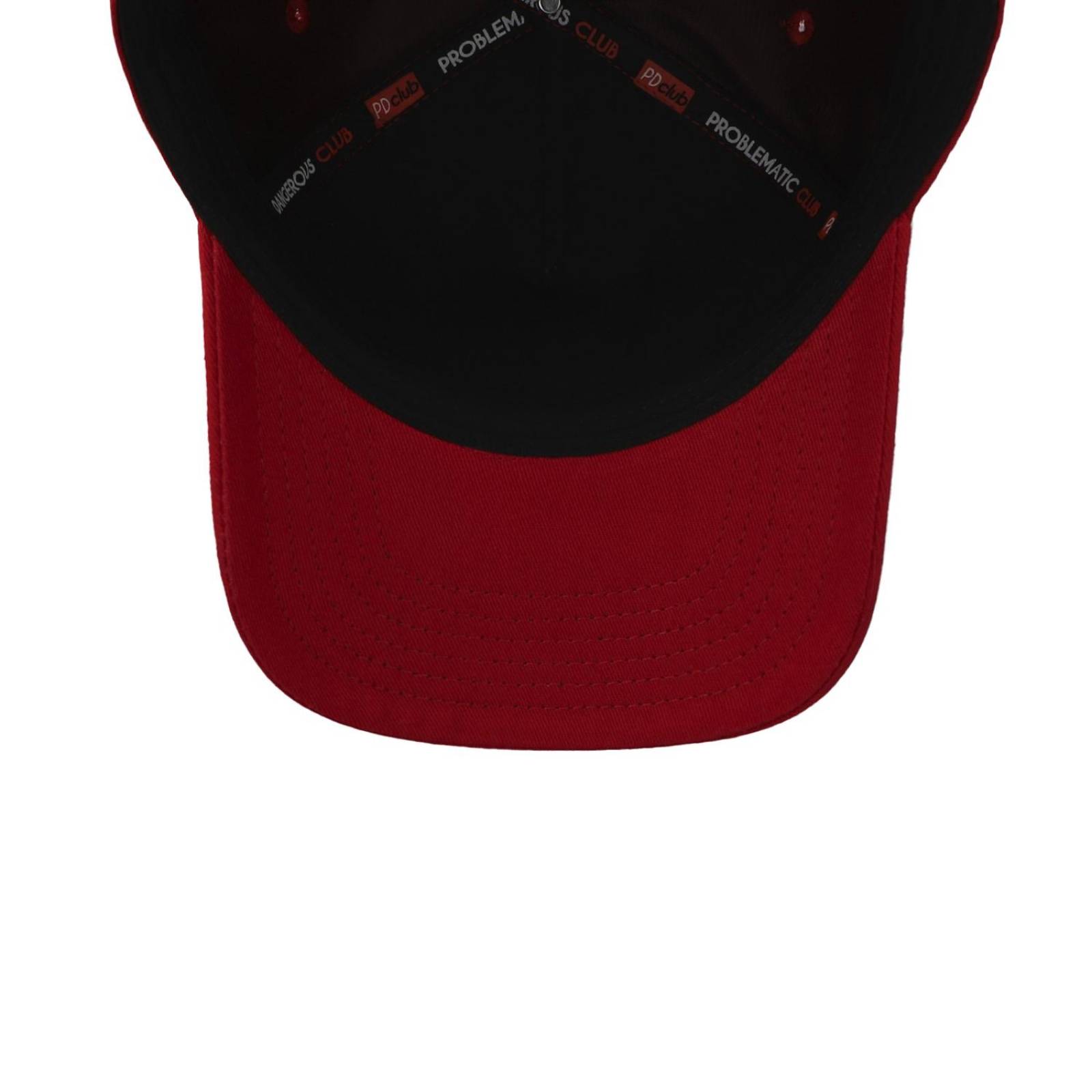 Gorra Problematic Chiquete Good Things Curve Rojo Unitalla 