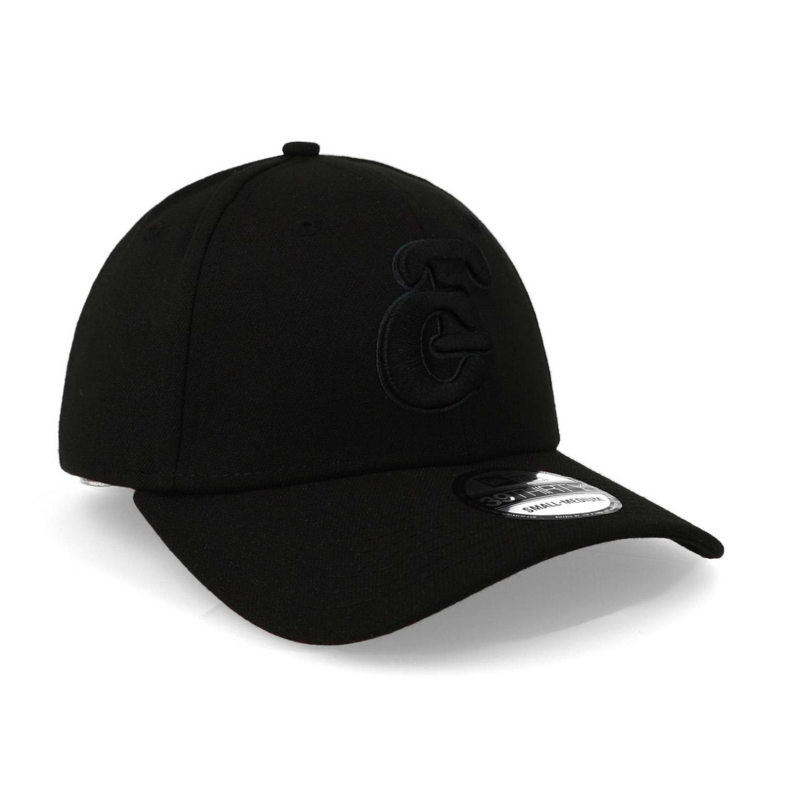 Gorra New Era 39 Thirty LMB Tomateros de Culiacan Negro Cerrada 