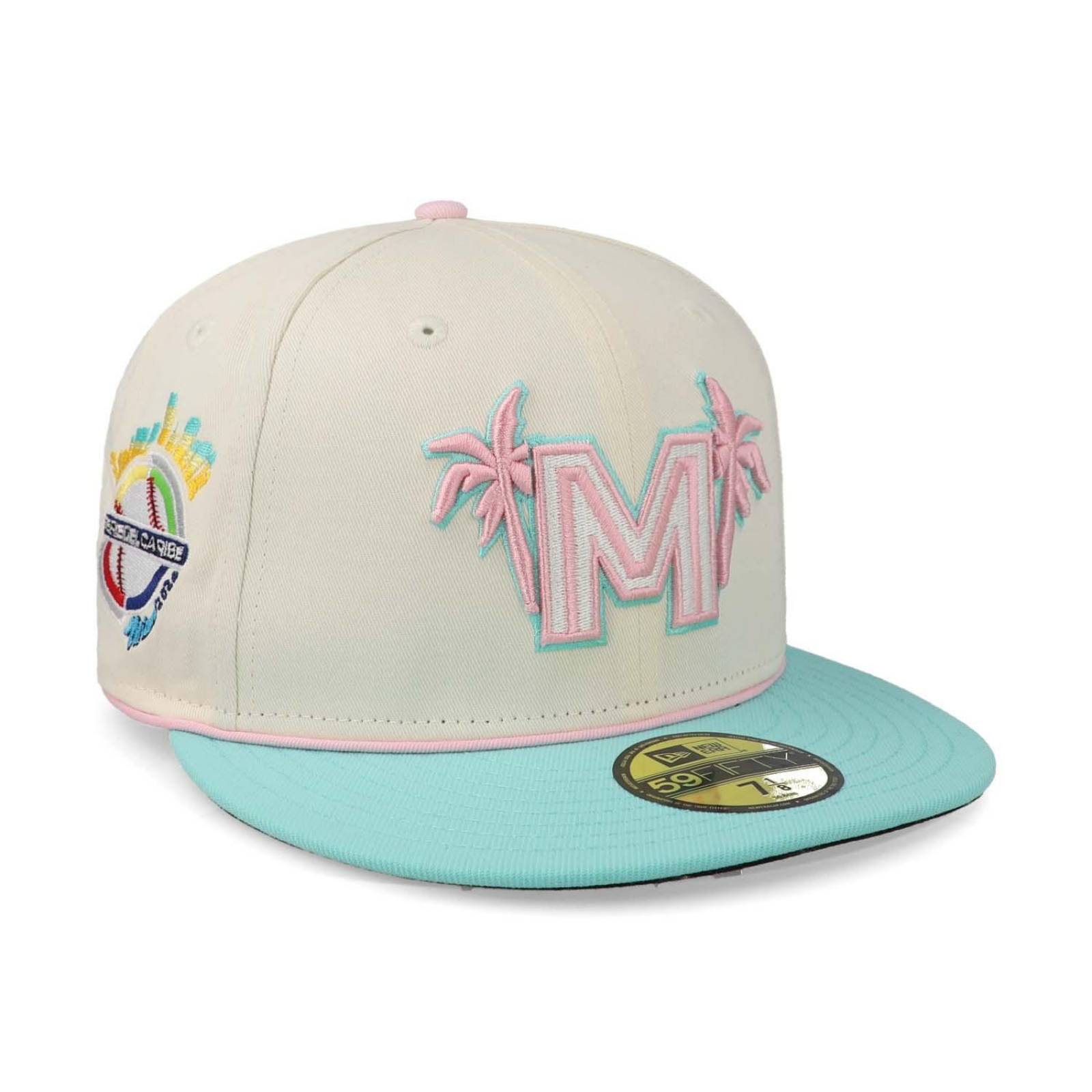 Gorra New Era 59 Fifty México Serie del Caribe Trng 24 Blanco Cerrada 