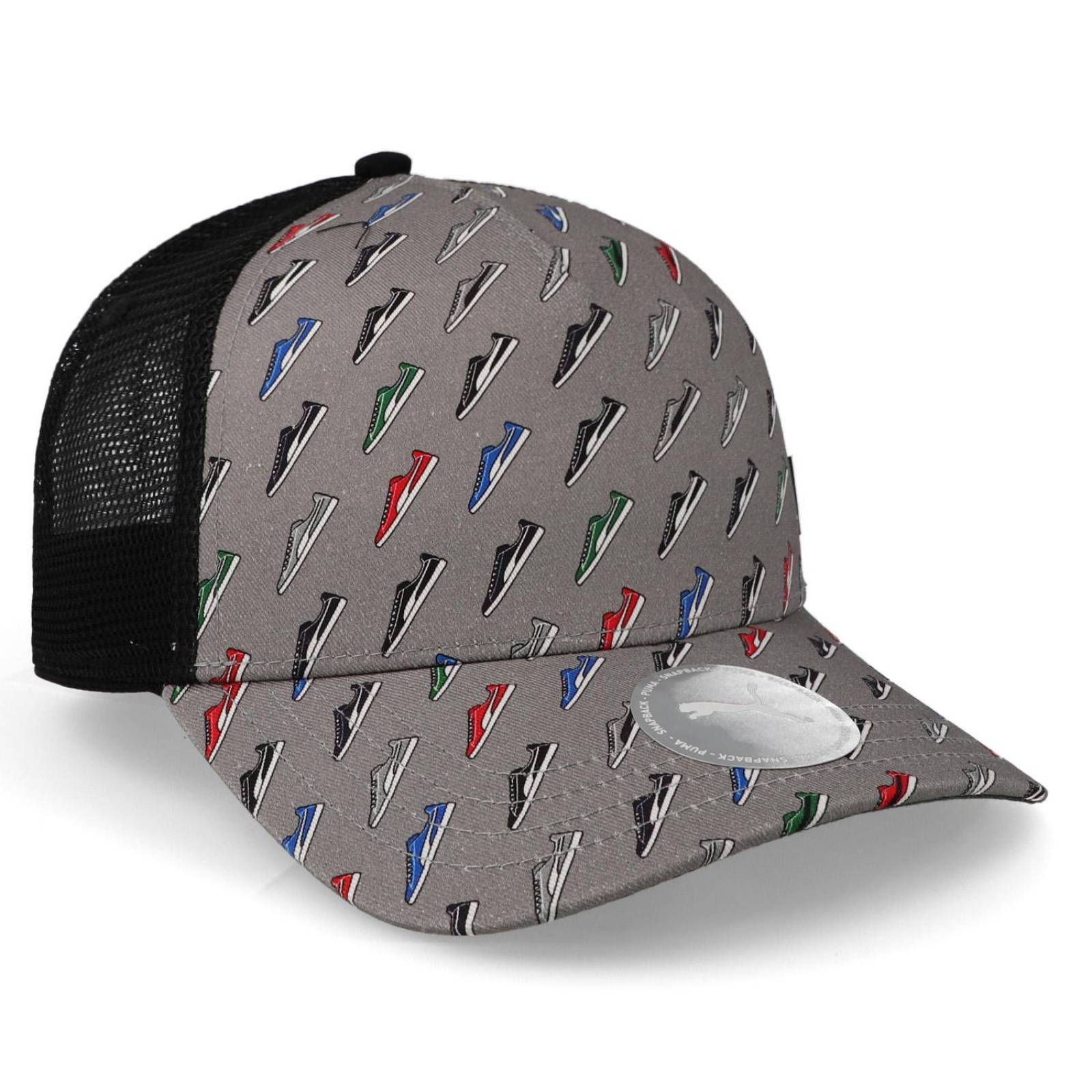 Gorra Puma Academy Aop Trucker 02436210 Negro Unitalla 