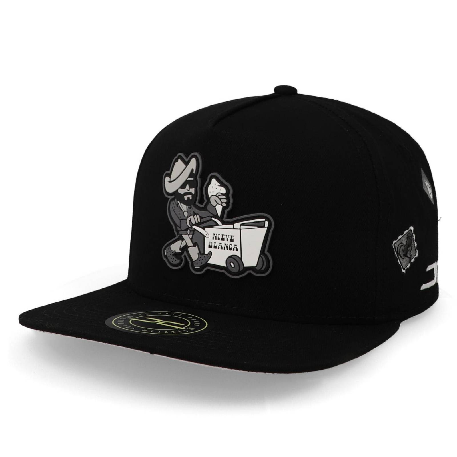 Gorra Jc Hats Nieve Blanca 2443 Black And White Unitalla 