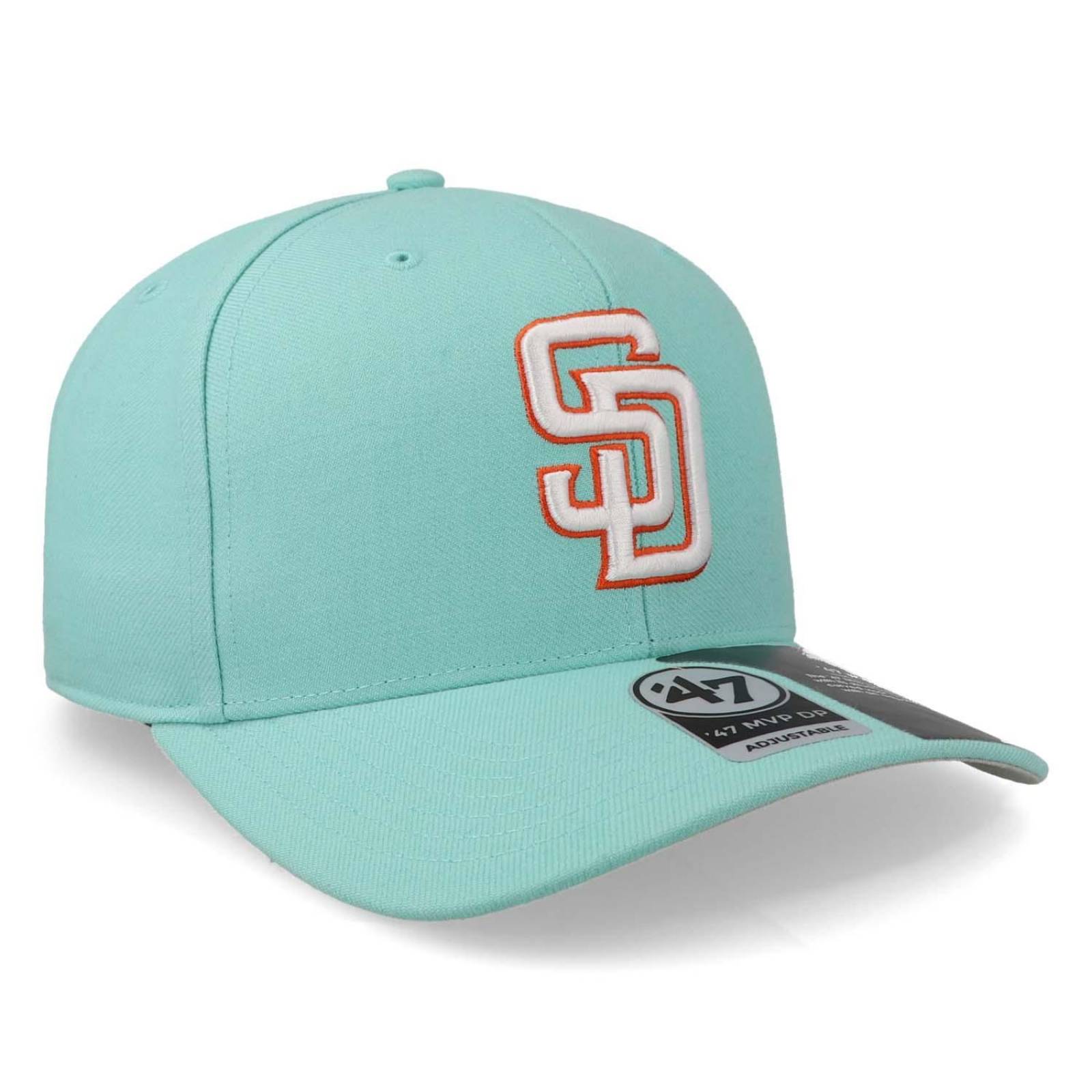 Gorra 47 MLB Padres San Diego No Shot Mvp Dp Turquesa Unitalla 