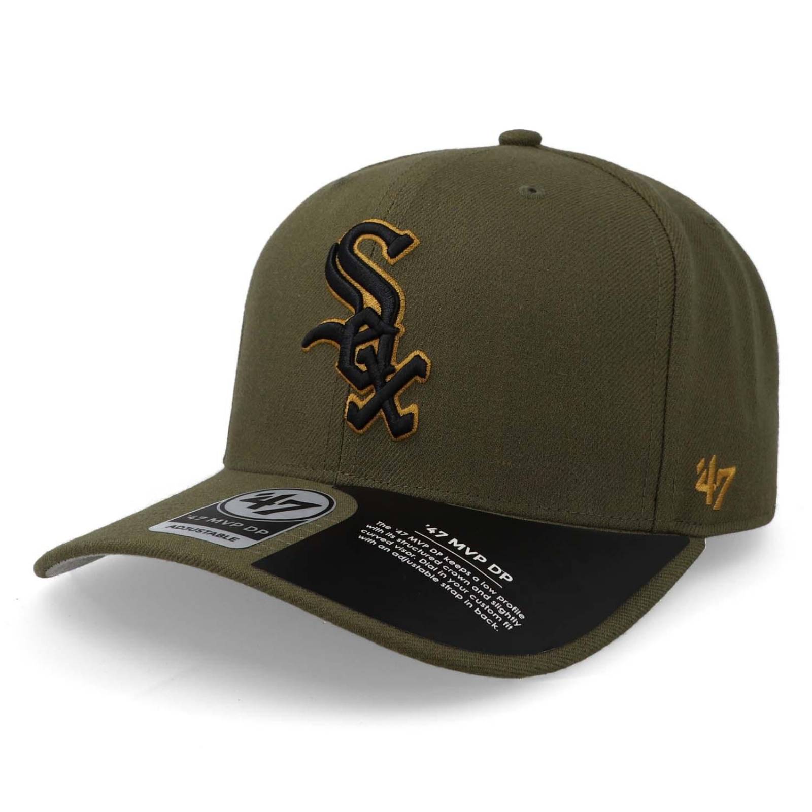 Gorra 47 MLB White Sox Chicago Sure Shot Mvp Dp Verde Unitalla