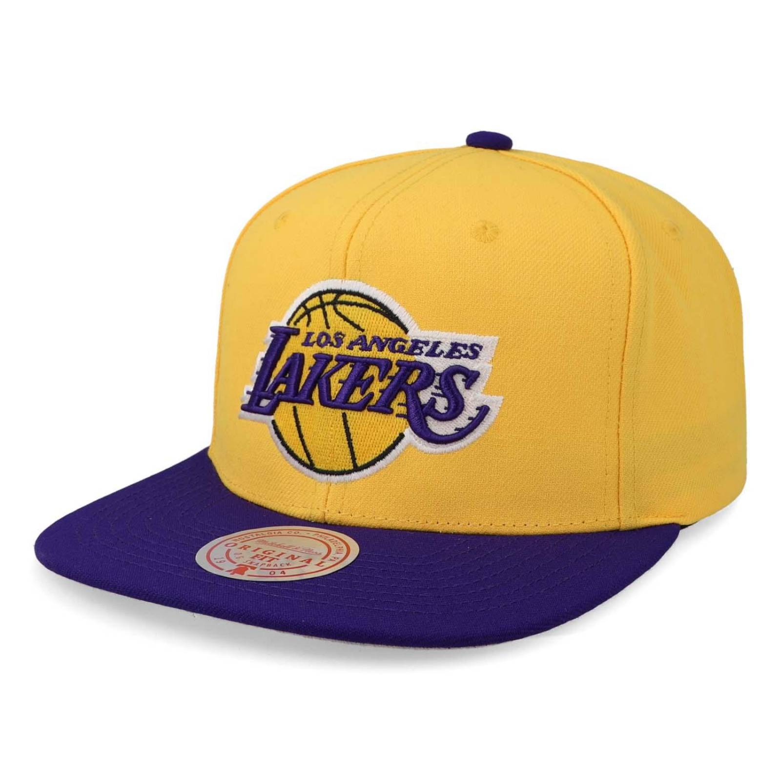 Gorra Mitchell & Ness NBA Lakers Los Ángeles Team Amarillo Unitalla 