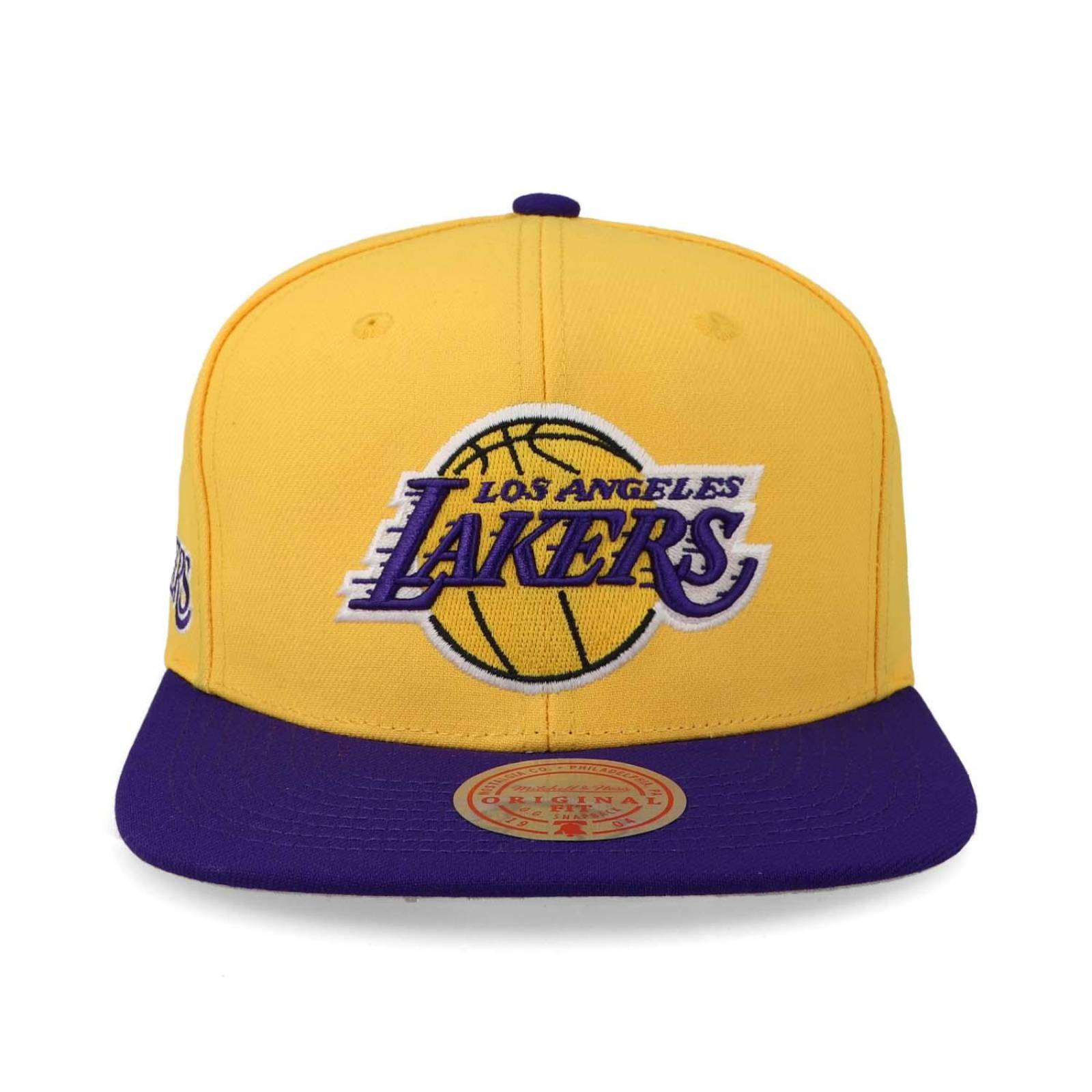 Gorra Mitchell & Ness NBA Lakers Los Ángeles Team Amarillo Unitalla 