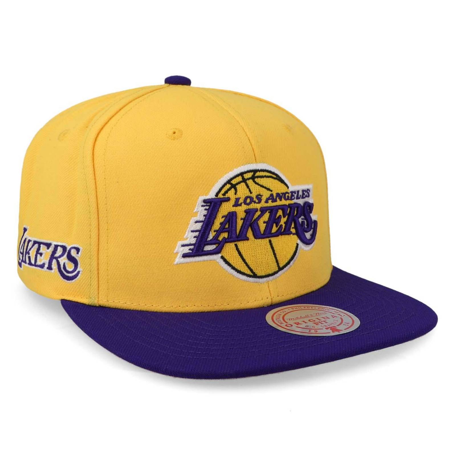 Gorra Mitchell & Ness NBA Lakers Los Ángeles Team Amarillo Unitalla 