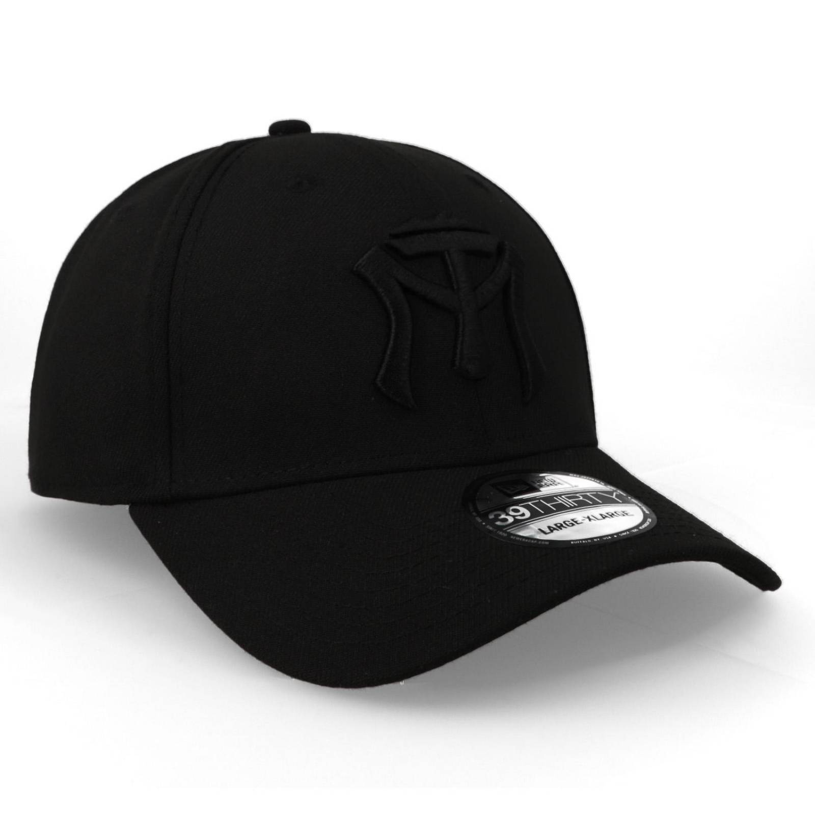 Gorra New Era 39 Thirty Sultanes de Monterrey Bob Negro Cerrada 