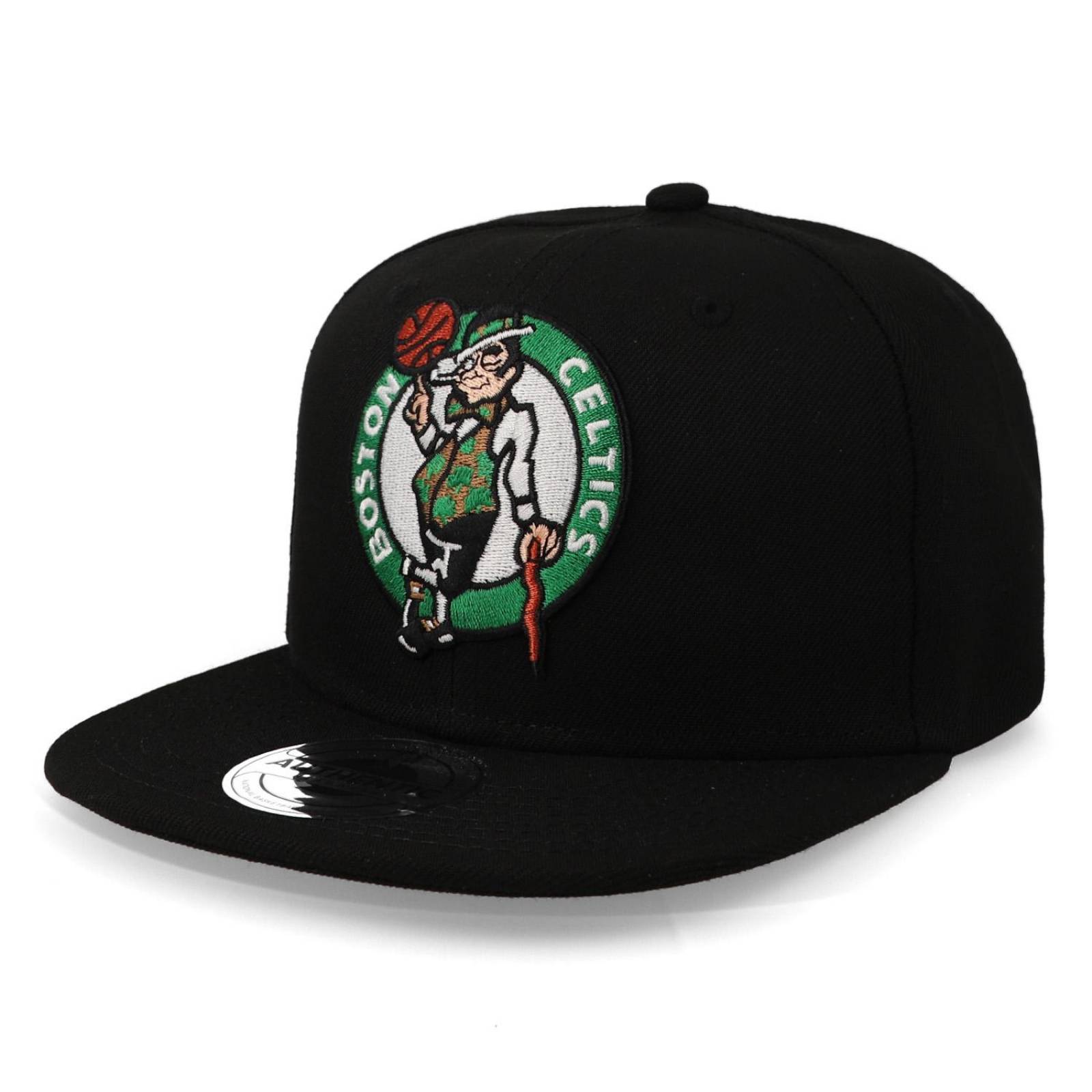 Gorra Fex pro NBA Basic Classic Colors Flat Celtics Negro Para NIÑO 
