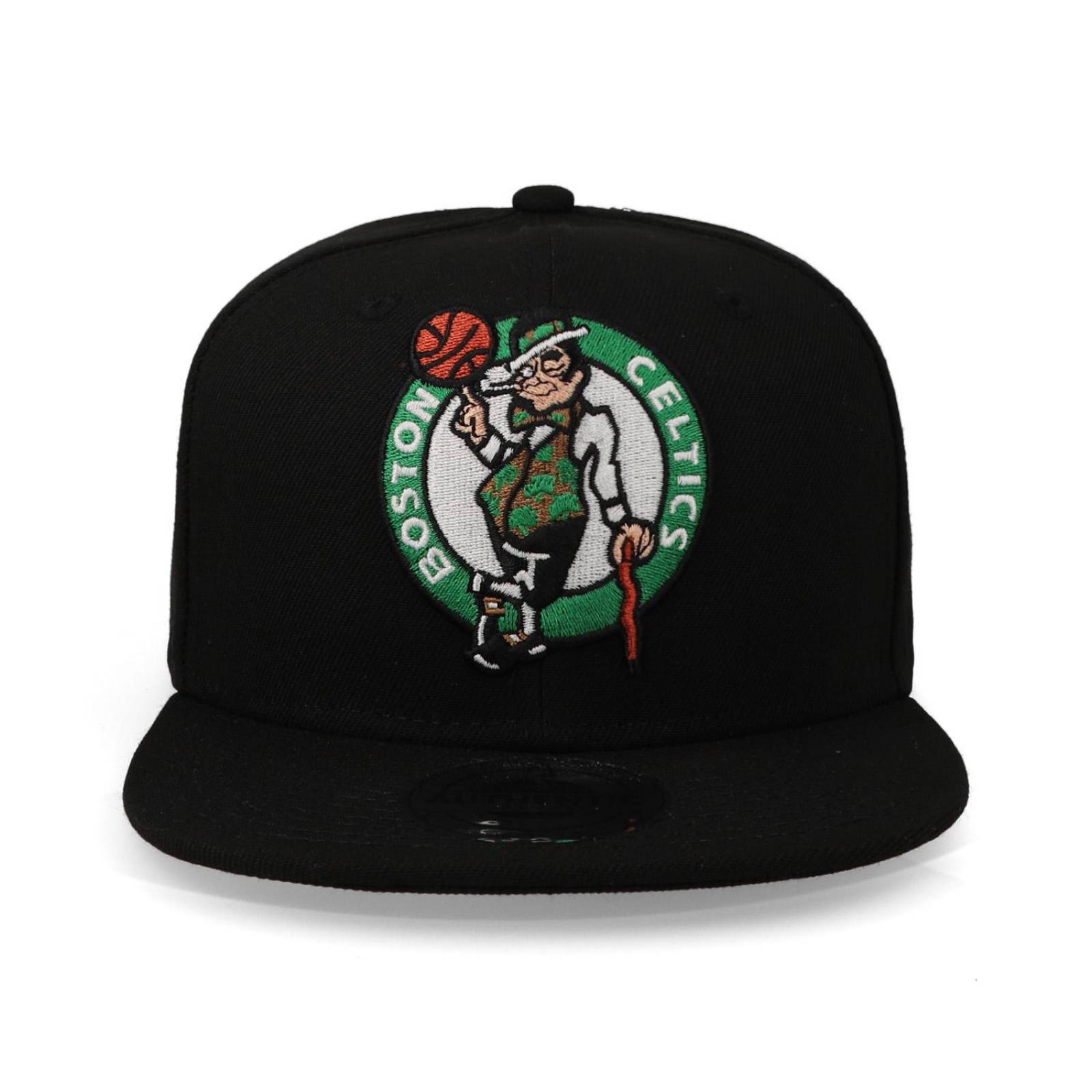 Gorra Fex pro NBA Basic Classic Colors Flat Celtics Negro Para NIÑO 