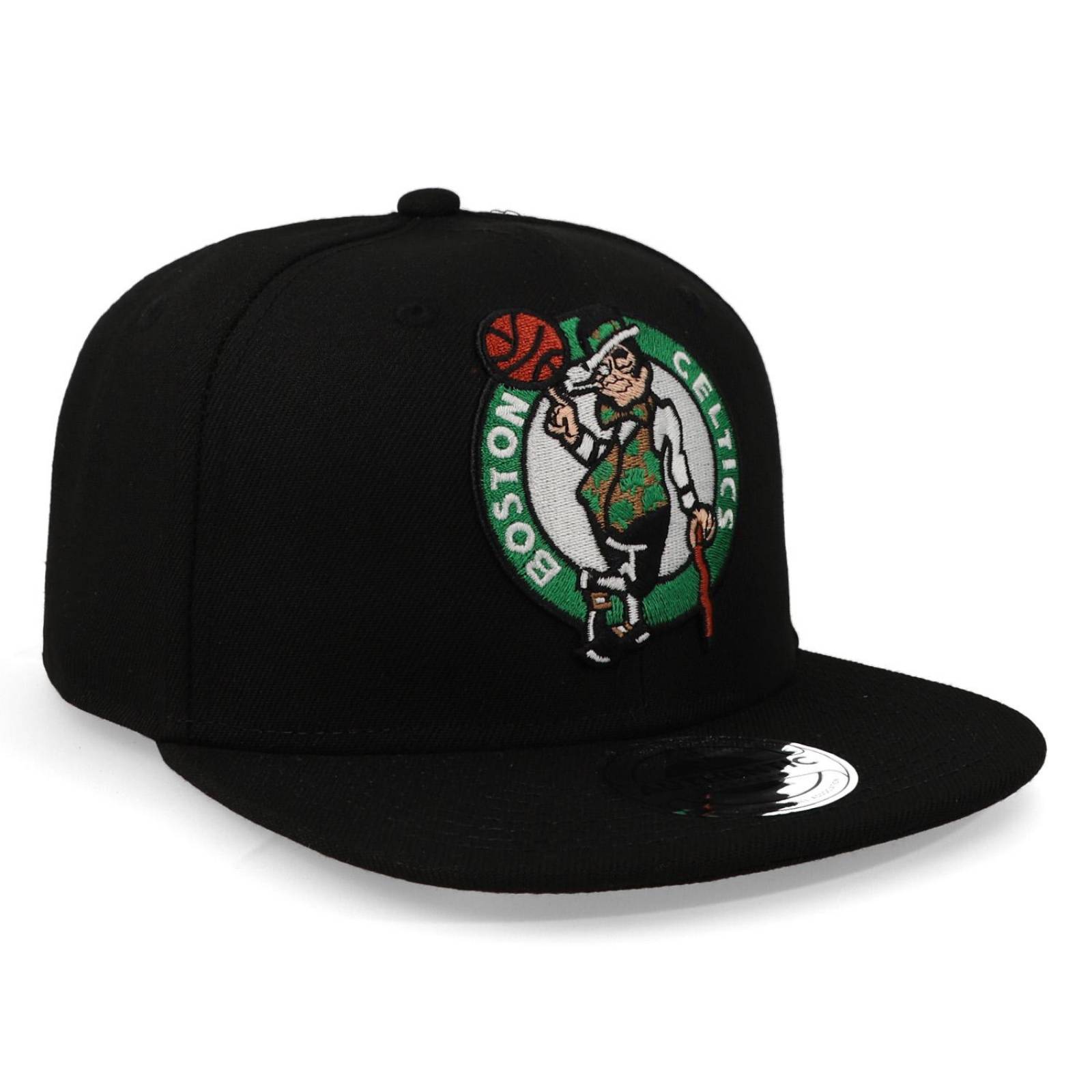 Gorra Fex pro NBA Basic Classic Colors Flat Celtics Negro Para NIÑO 