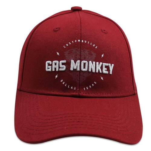 Gorra Gas Monkey Unitalla Custom Builds Rojo 