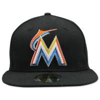 Gorra New Era 5950 Mlb Miami Marlins Home Negro