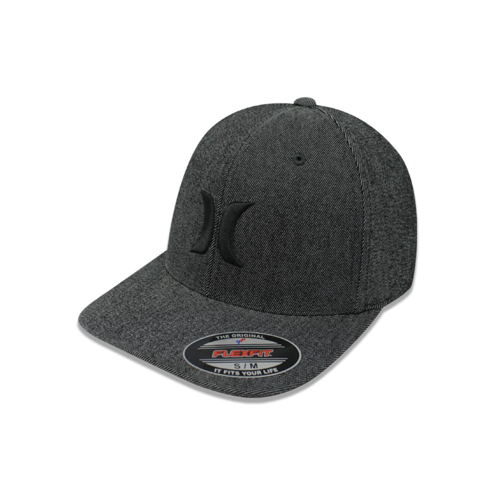 GORRA HURLEY ANTHRACITE BLK SUITS OUTLINE HATS FFIT 