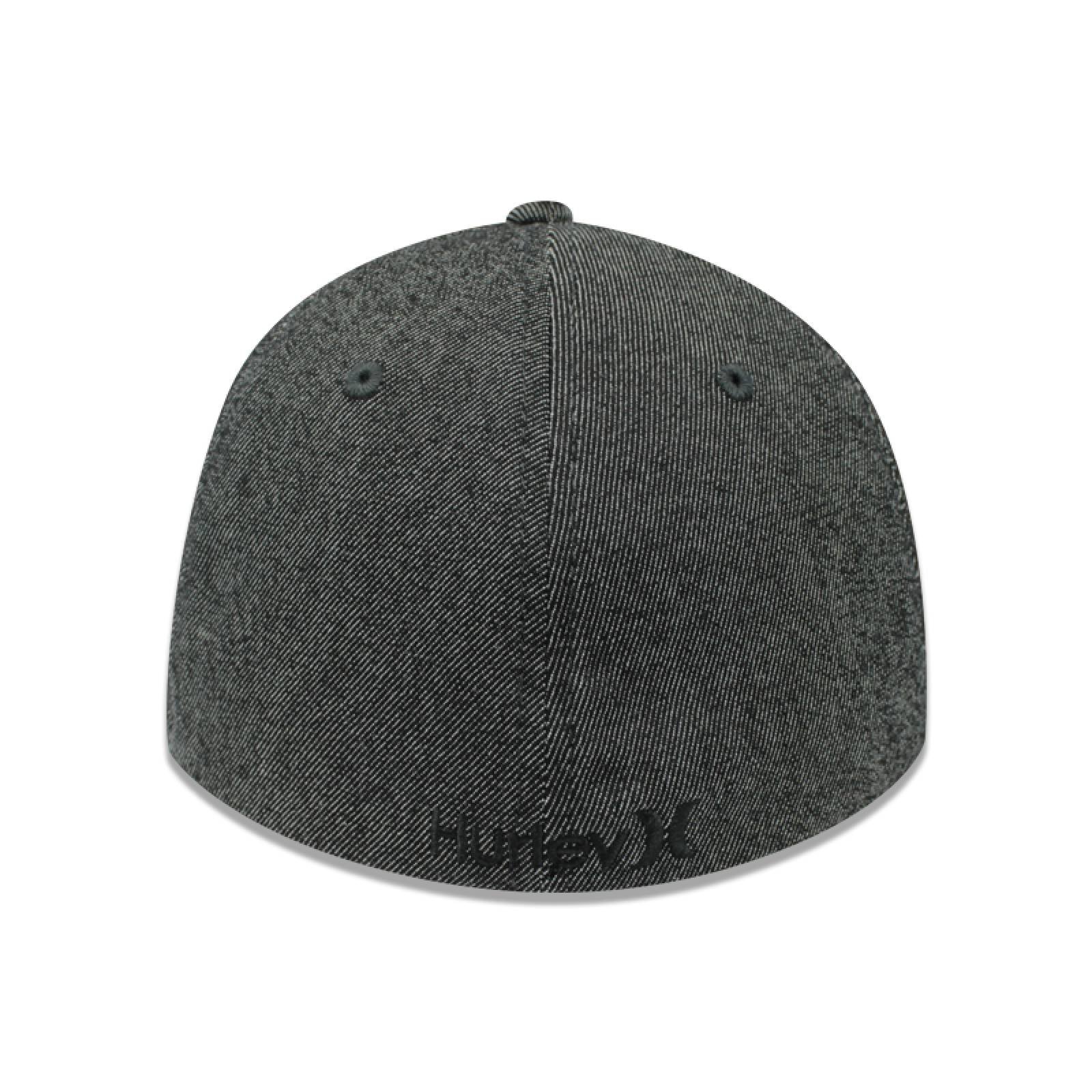 GORRA HURLEY ANTHRACITE BLK SUITS OUTLINE HATS FFIT 