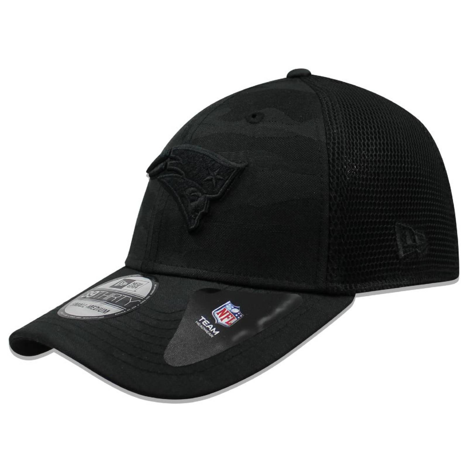 Gorra New Era 39 Thirty NFL Patriots Camo Front Negro 