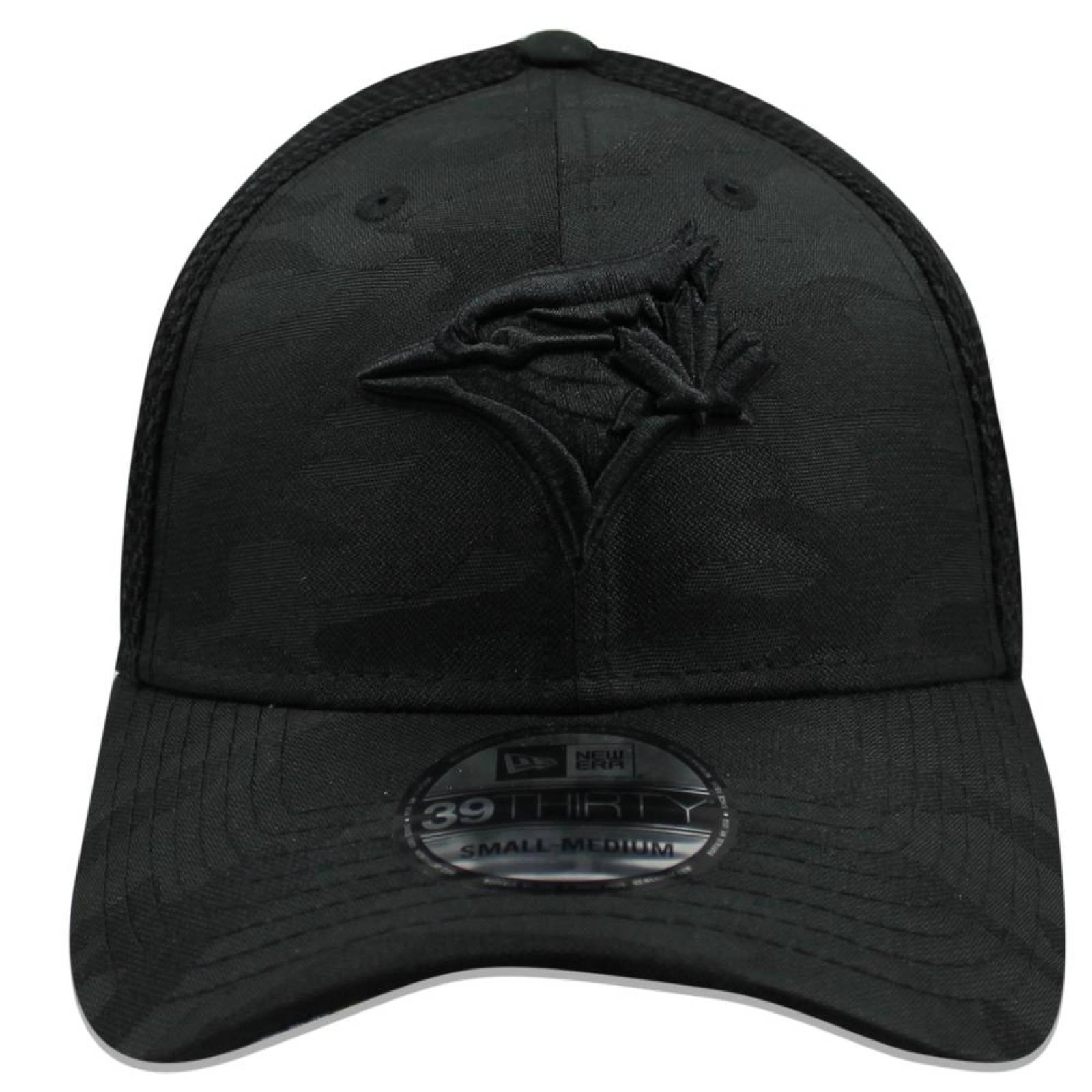 Gorra New Era 39 Thirty MLB Blue Jays Camo Front Negro 