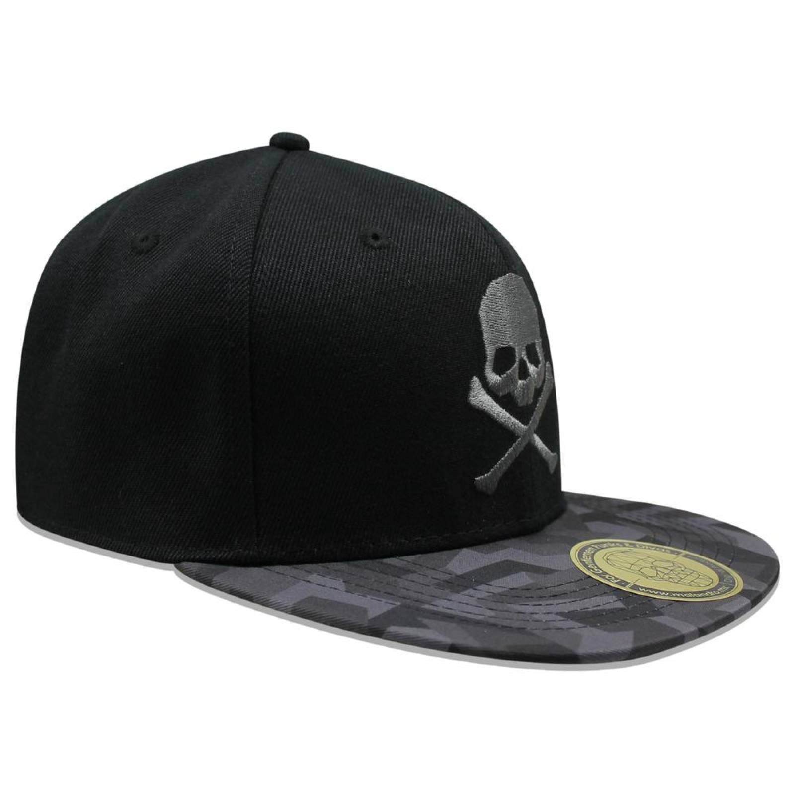 Gorra Malandro GR21 Calavera Hueso Camo Gris 