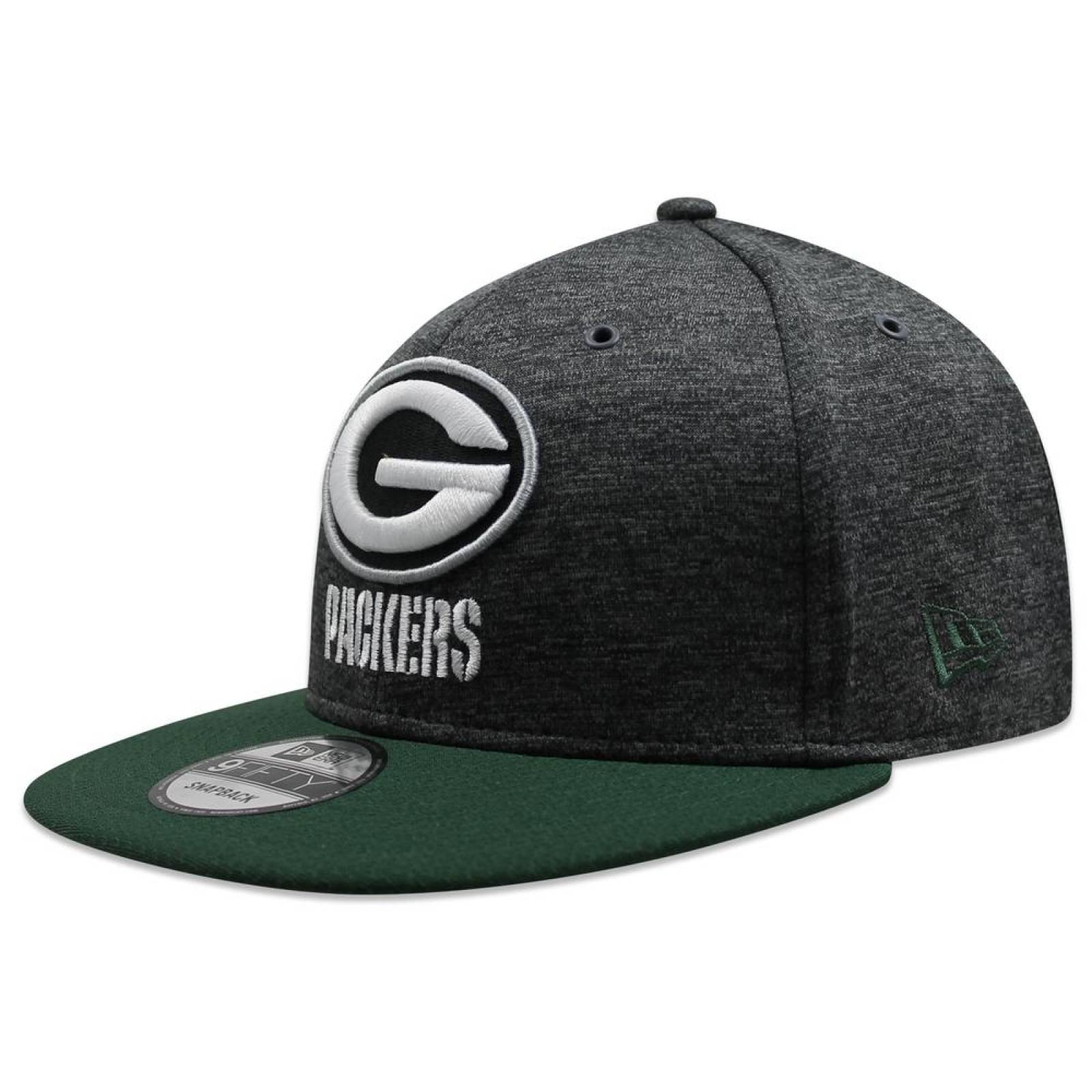 Gorra New Era 9 Fifty On Field 2018 Packers Sideline Defended Gris 