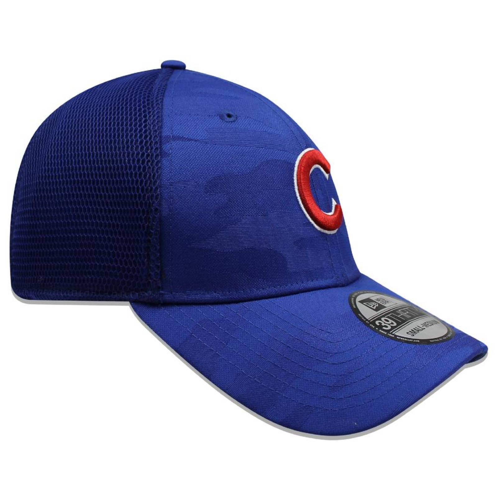 Gorra New Era 39 Thirty MLB Cubs Camo Front Azul 