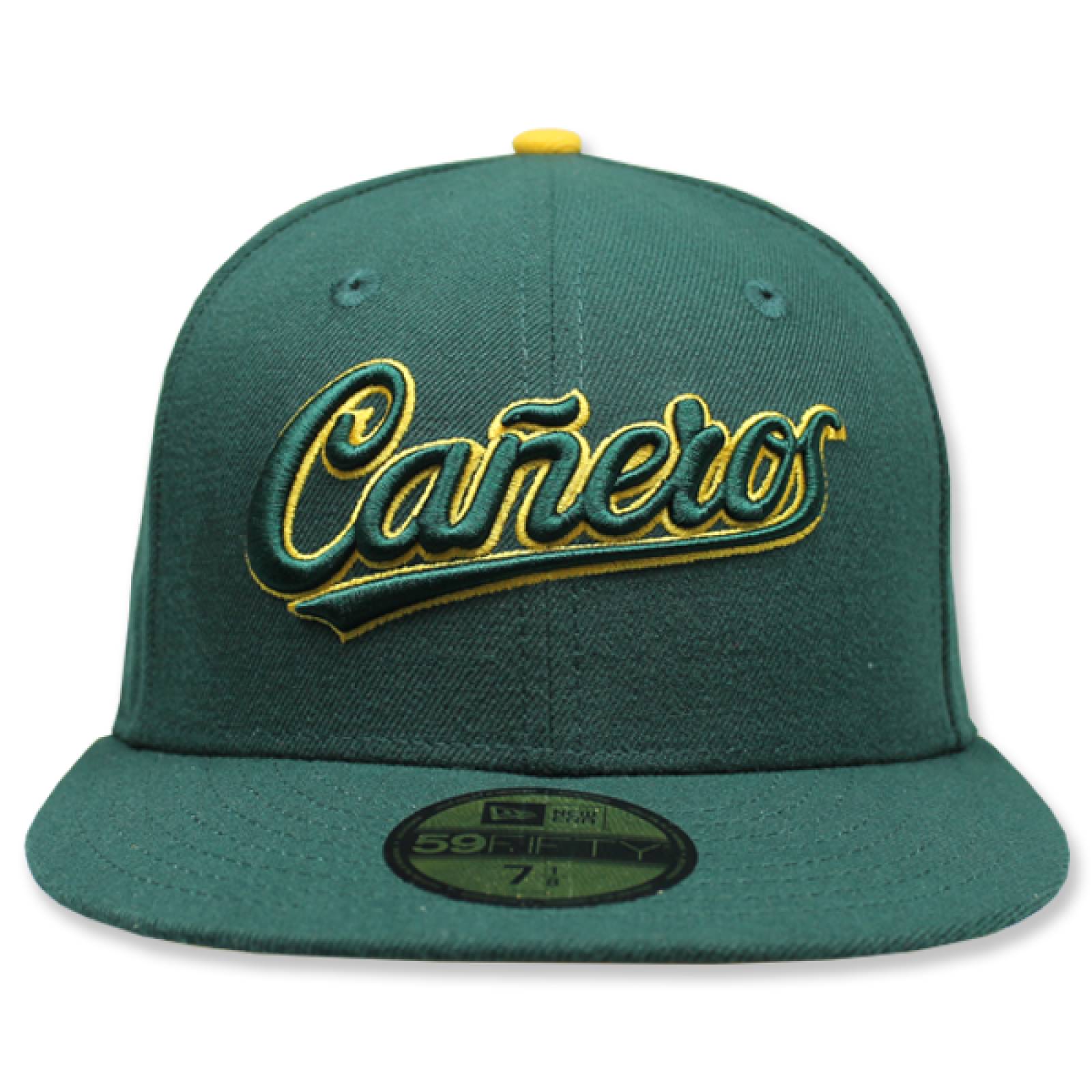 Gorra New Era 5950 LMP Cañeros Los Mochis VerdeAmarillo 