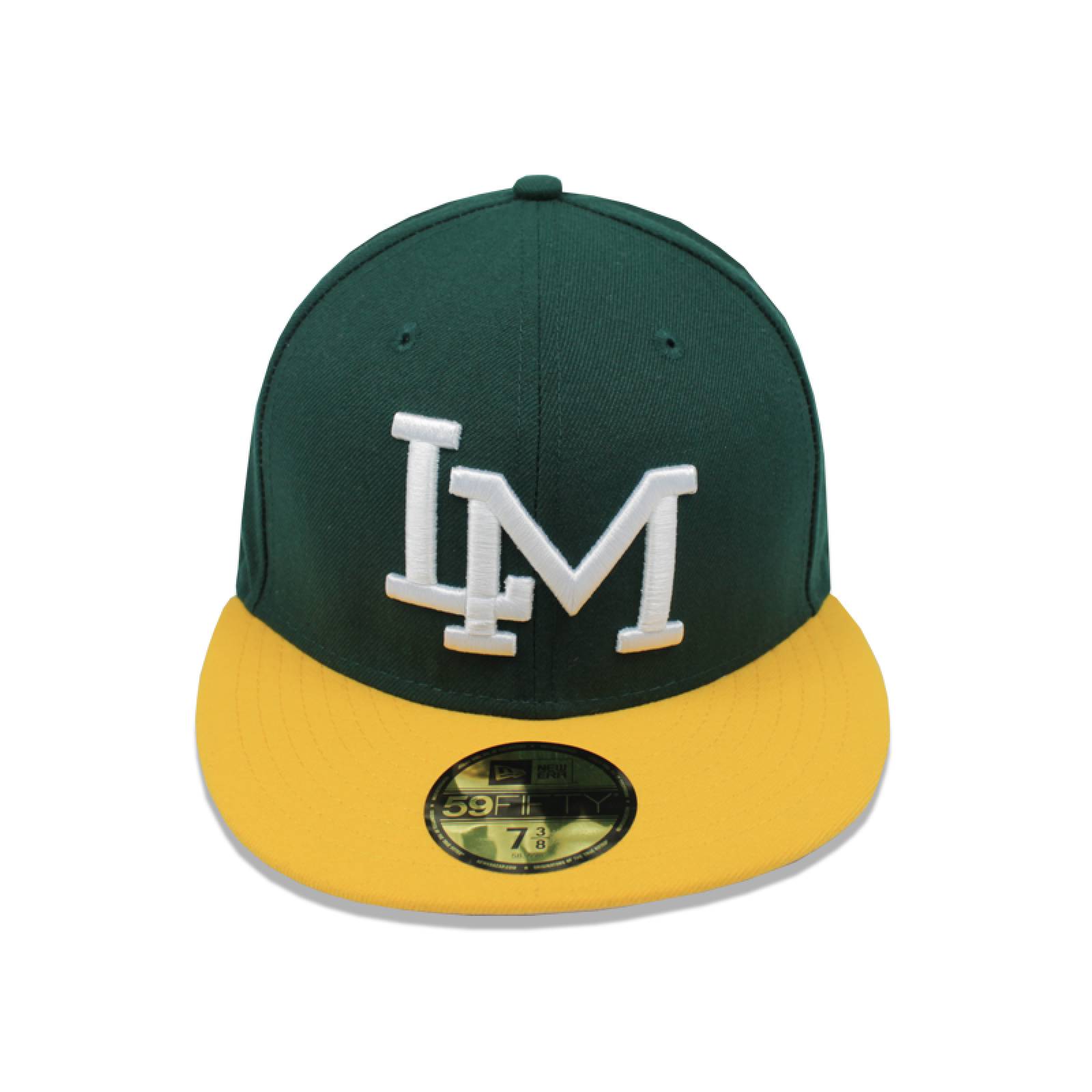 Gorra new era 5950 LMP cañeros home verdeamarillo 