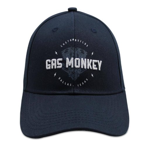 Gorra Gas Monkey Unitalla Custom Builds Azul Marino 