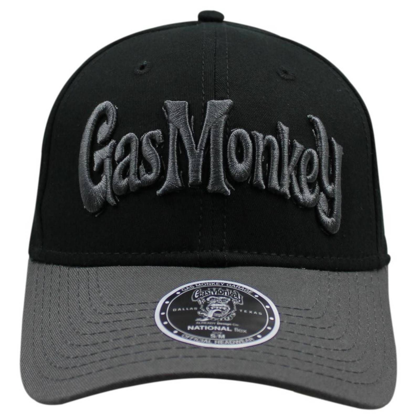 Gorra Gas Monkey Flex Logo Fifted Hat Negro 