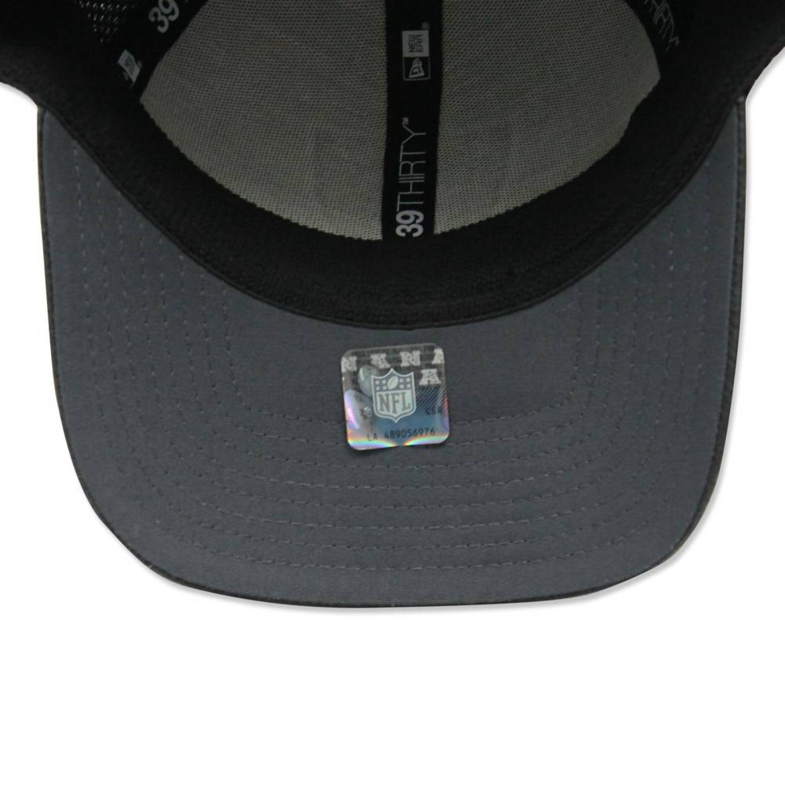 Gorra New Era 3930 NFL Raiders Flashed Front Neo GrisNegro 