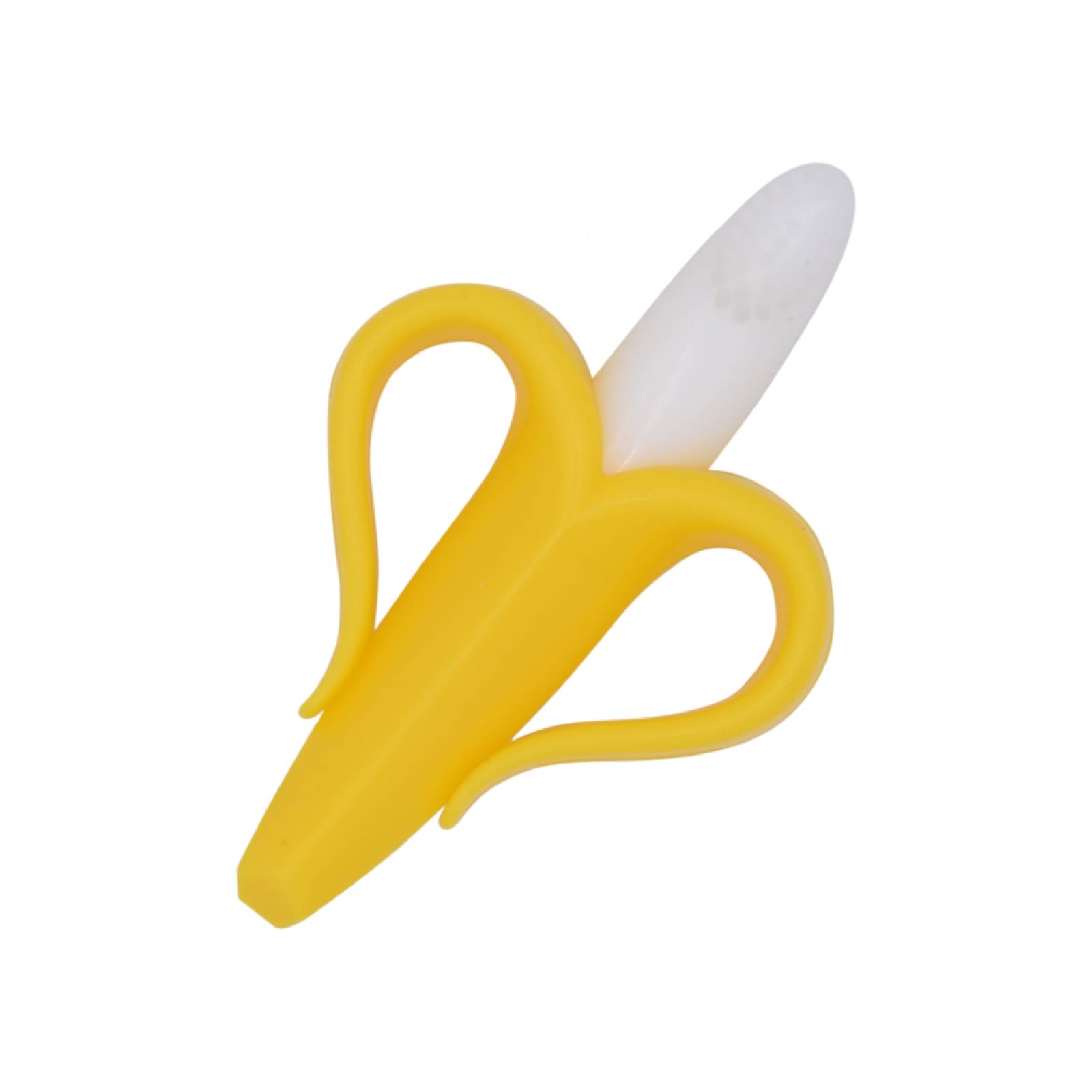 Cepillo dental para bebés de silicón suave - Plátano 