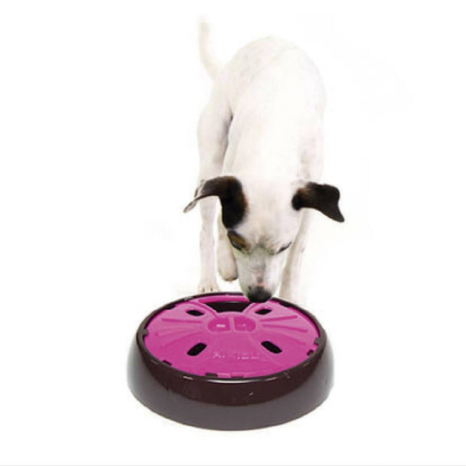 Junior Dog Slow Feeder Plato para Perro de Lenta Alimentación Rosa