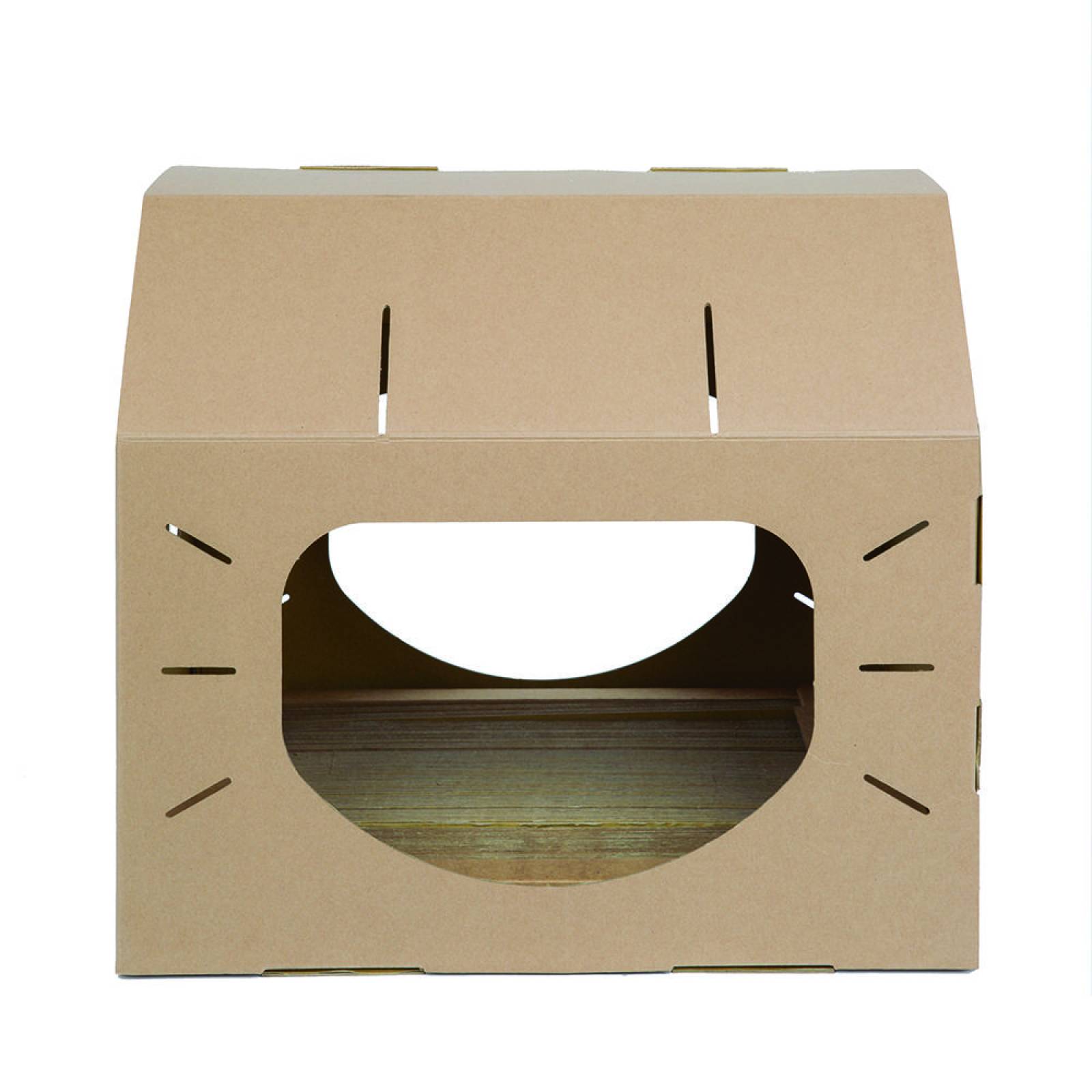 Feline Loft - Casa Rascador para Gatos Café 40 x 30.5 x 34 cm
