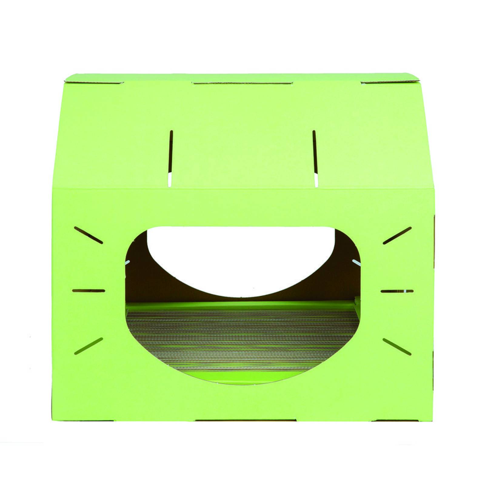 Feline Loft - Casa Rascador para Gatos Verde claro 40 x 30.5 x 34 cm