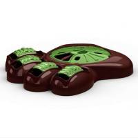 Paw Interactive Bowl - Plato Interactivo Huella Verde