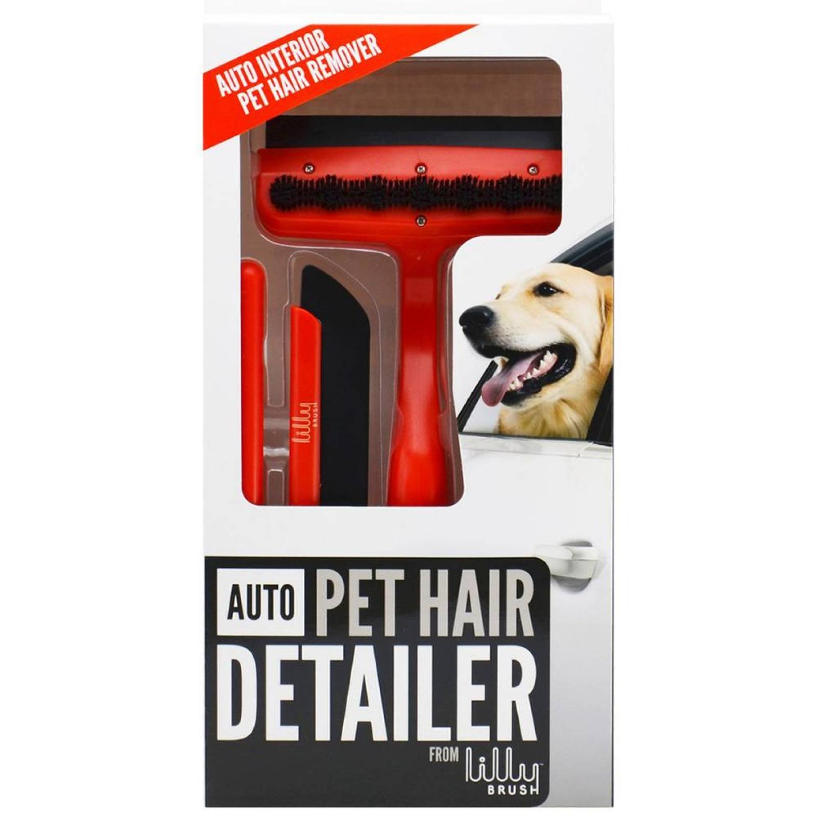 Auto Pet Hair Detailer - Kit Removedor de Pelos para Autos Rojo
