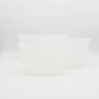 Bolsas De Silicón - 3 Piezas - 473, 710, 946 Ml Blanco