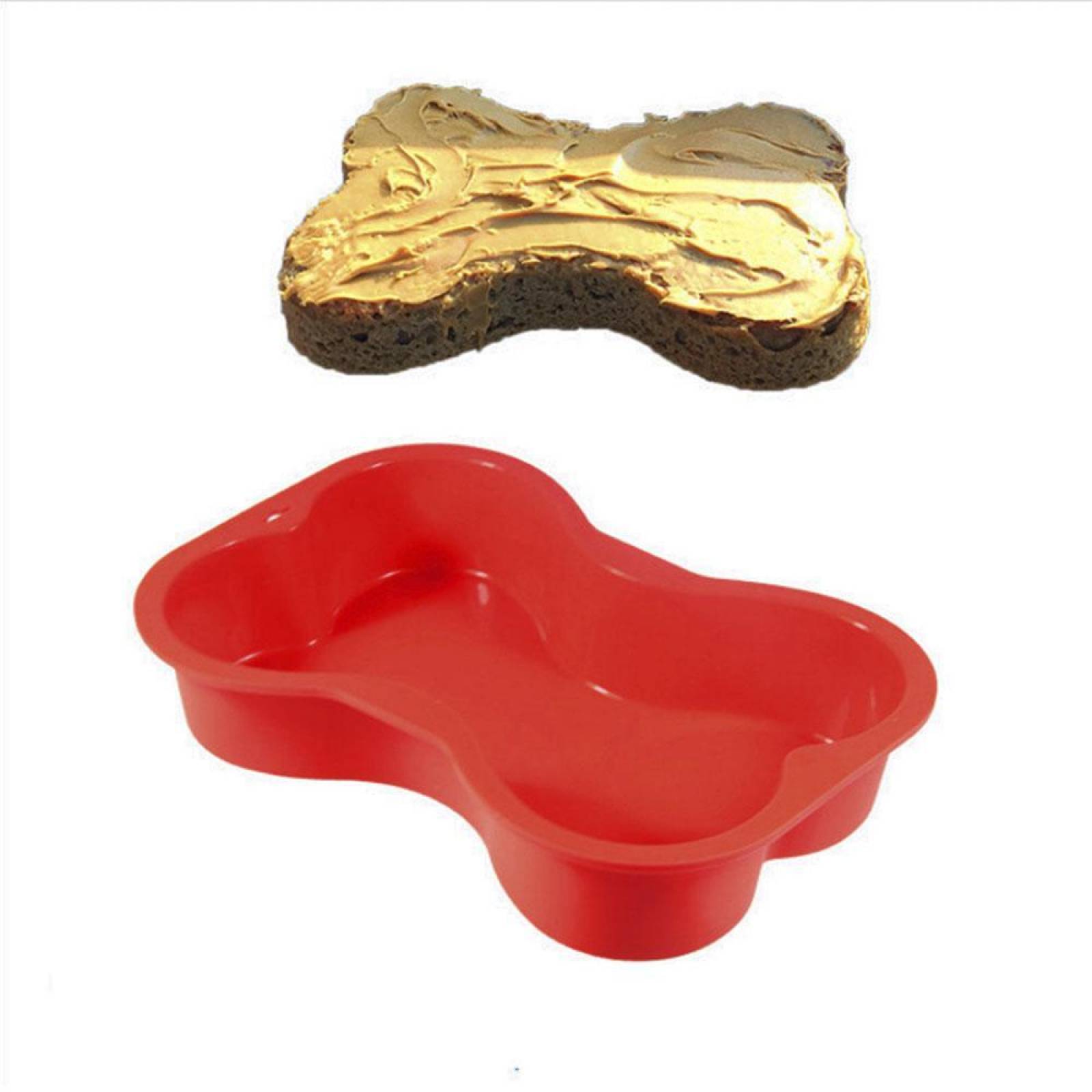 Molde de silicón para pastel - hueso Rojo