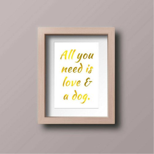 Poster Decorativo - All You Need Is Love 