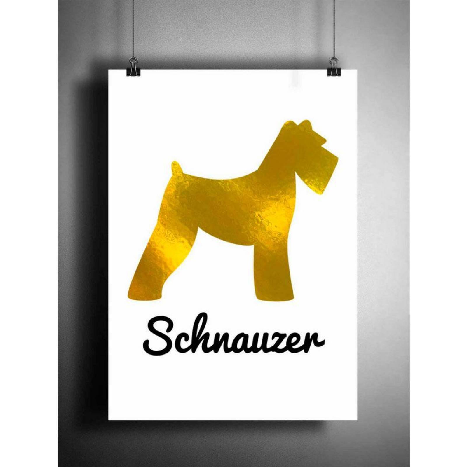 Poster Decorativo - Love Schnauzer 