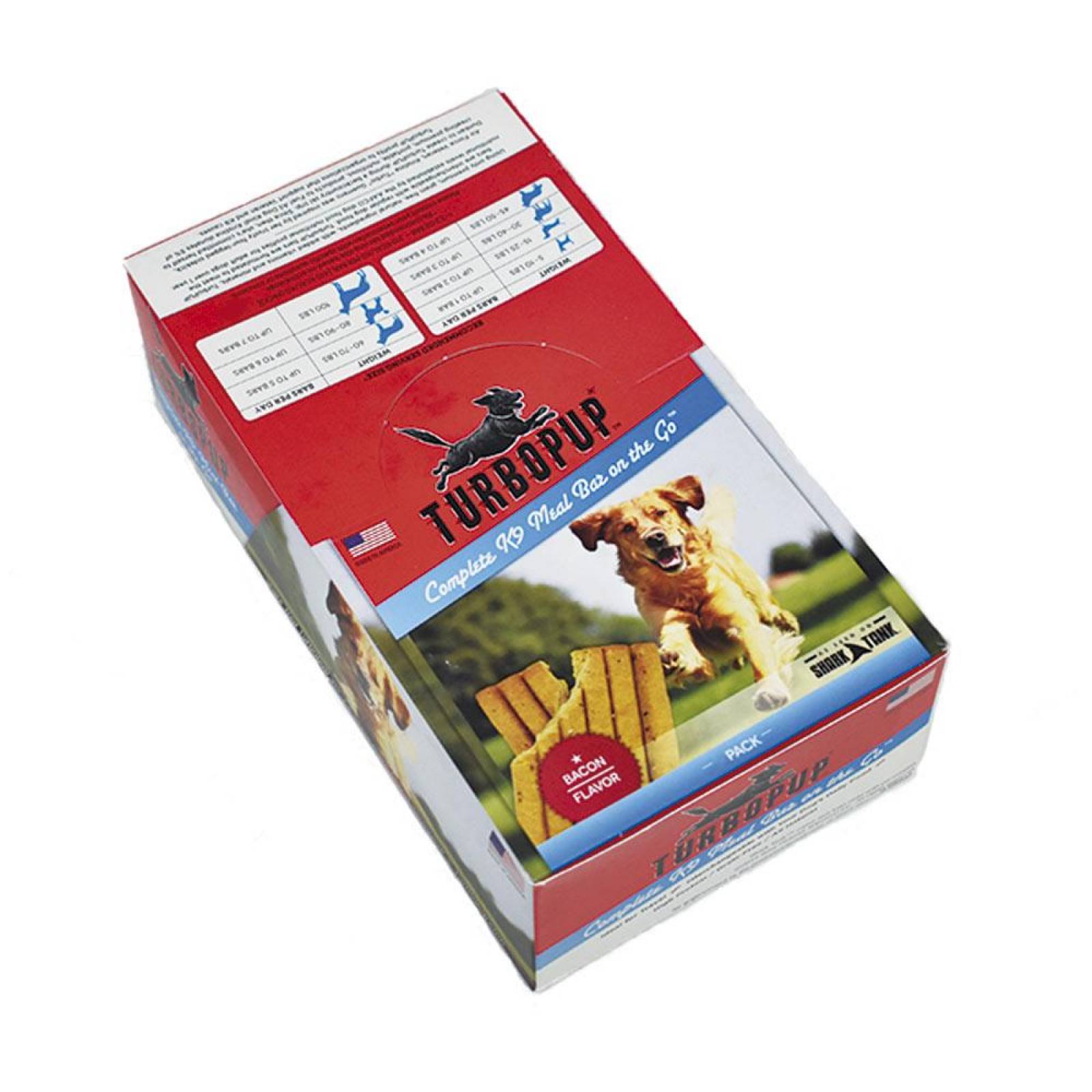 Alimento K9 en Barras - Caja de 12 paquetes de 1 barra Tocino