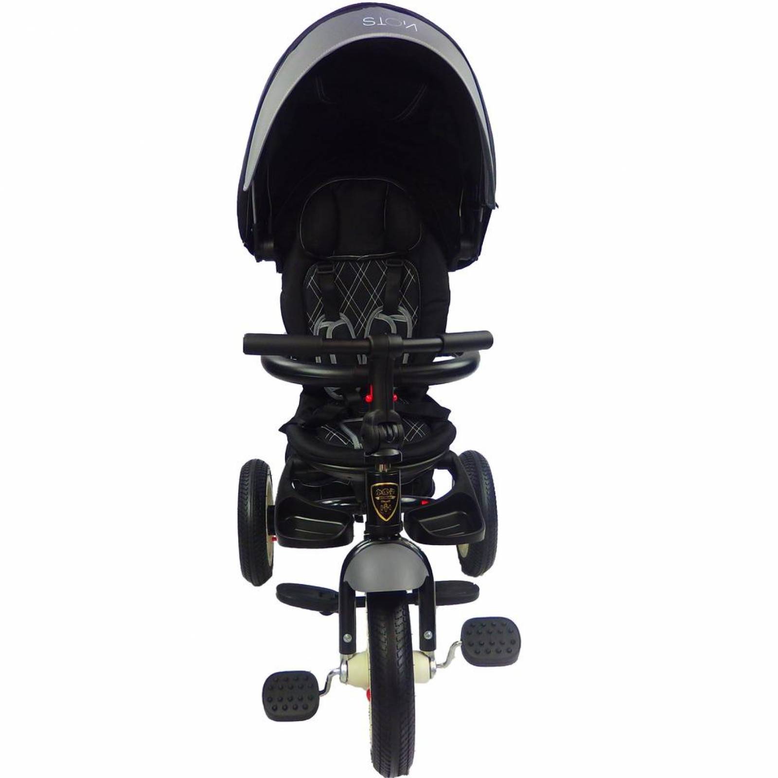 Triciclo para Bebe de lujo Llantas de Aire 360 Evolutivo 6-5 años Negro 