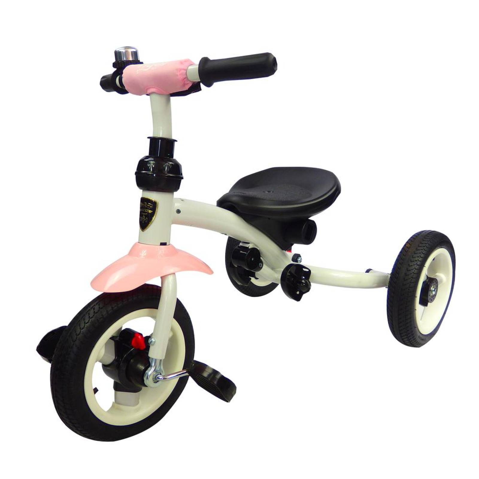 Triciclo para Bebe de lujo Llantas de Aire tipo carriola de 6-5 años Rosa 