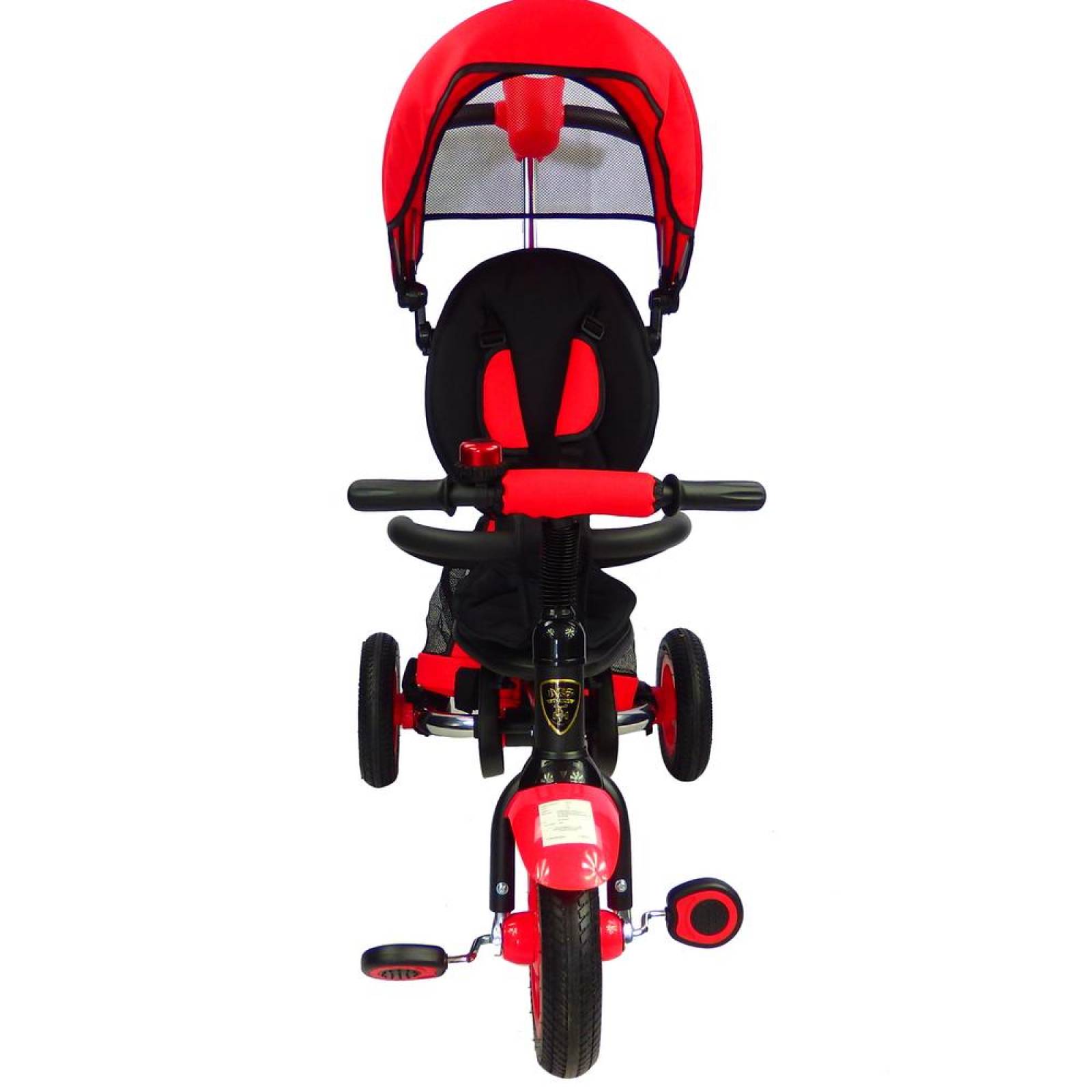 Triciclo para Bebe de lujo Llantas de Aire Evolutivo 6 meses a 5 años Rojo 